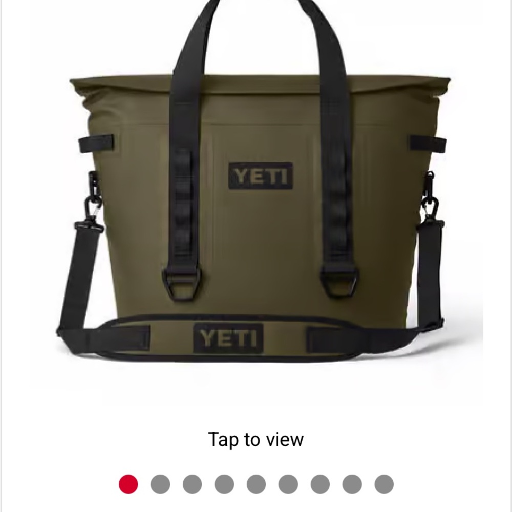 YETI Tan & Olive Ranger cooler Bag - Durable Men's Carryall - Picture 13 of 13